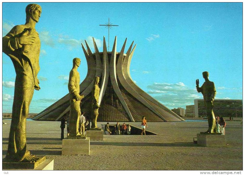 BRESIL-BRASIL Turistico-Brasilia-Esculturas "Os Evangelistas" De Alfredo Ceschiatti -sculptures * PRIX FIXE - Brasilia