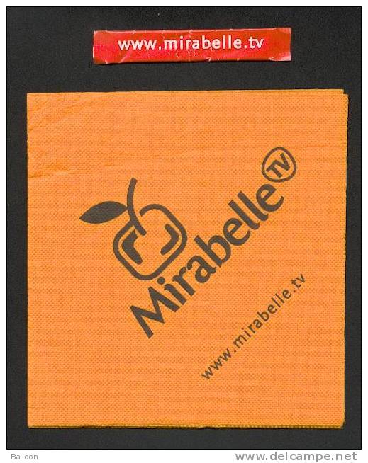 MIRABELLE TV - Serviette En Papier Et Emballage De Sucre - Other & Unclassified