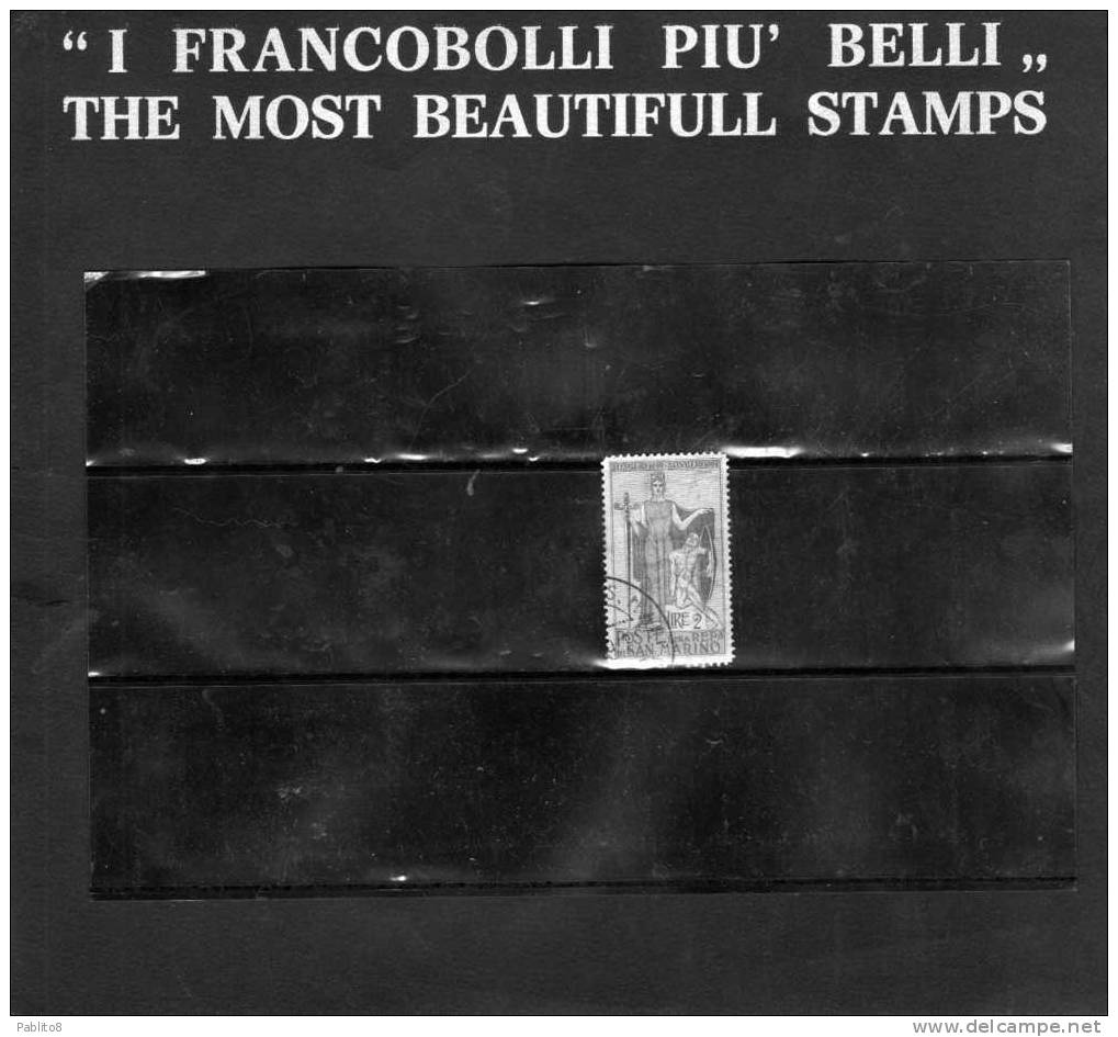 SAN MARINO 1924 GARIBALDI  L.2 TIMBRATO - Used Stamps
