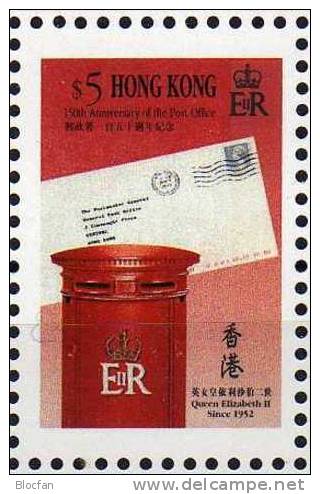 Post-Box Historie Post 1997 Hongkong 819+Block 55 ** 8€ Stamp On Stamp Briefmarken Hb Ms Queen Elisabeth II.bf HONG KONG - Hojas Bloque