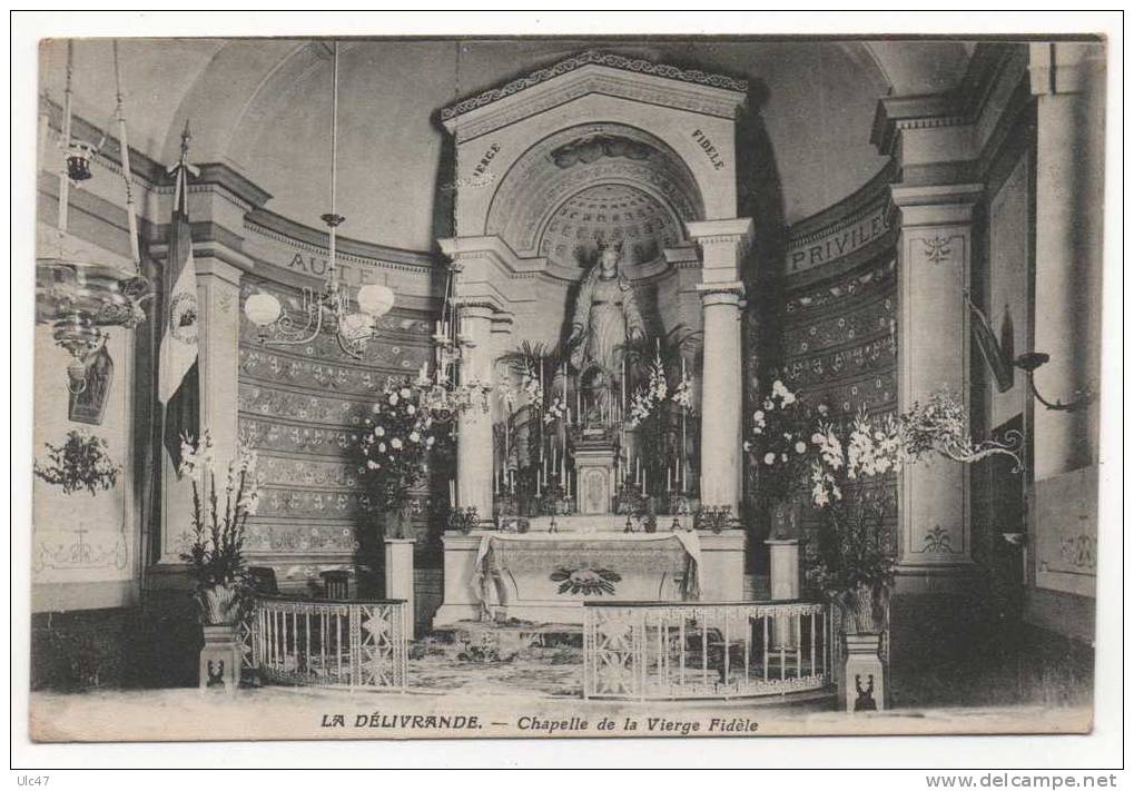 - 14 - LA DELIVRANDE - Chapelle De La Vierge Fidèle - (manque 2 Mm Côté D) - Scan Verso - - La Delivrande