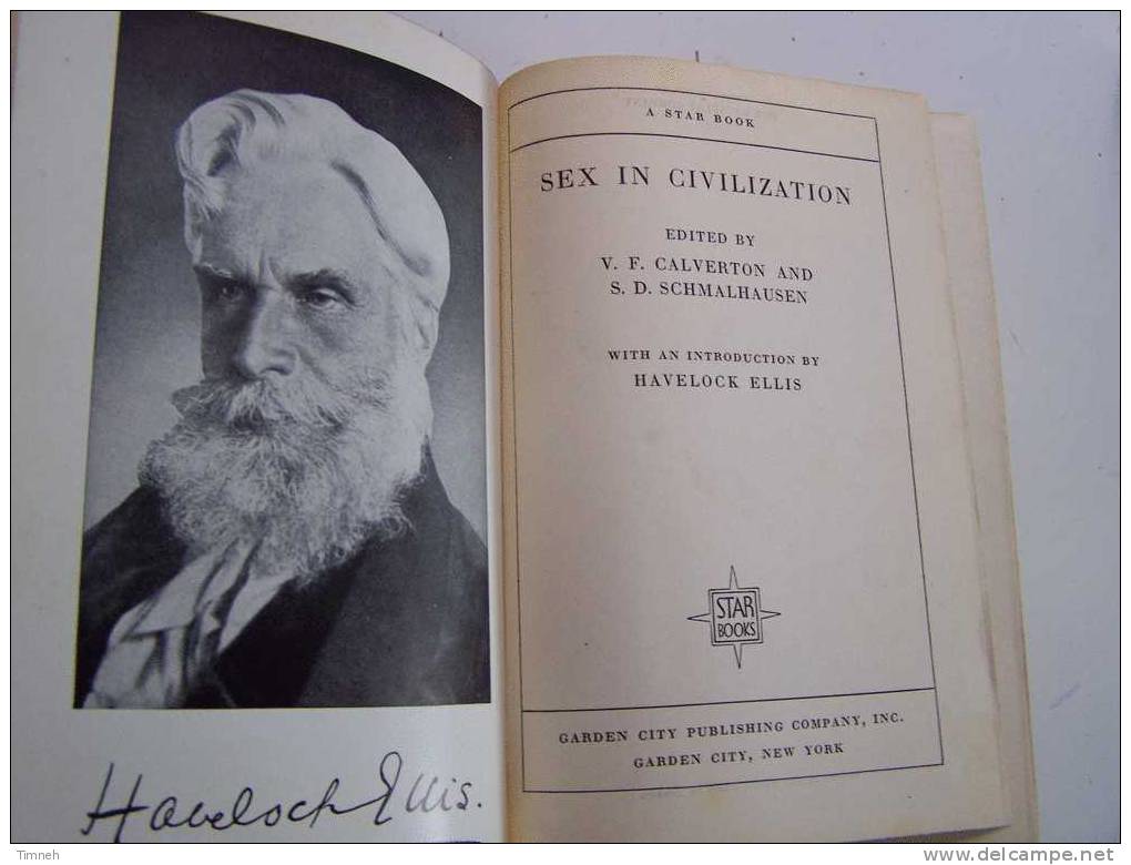 SEX IN CIVILIZATION-Calverton And Schmalhausen-Havelock Ellis-19??GARDEN CITY PUBLISHING COMPANY- - Essays/Reden