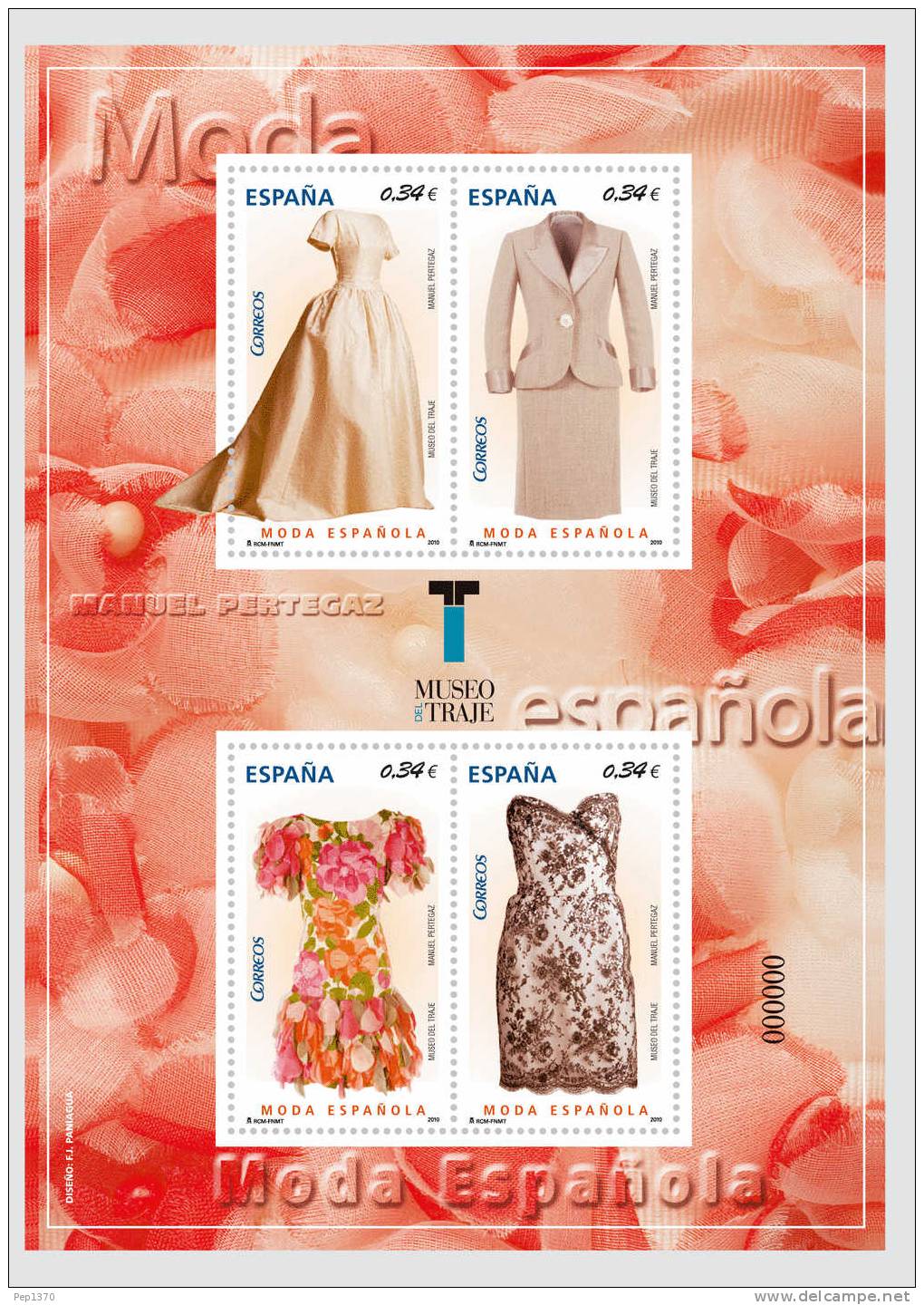 ESPAÑA 2010 - MODA ESPAÑOLA - HOJA BLOQUE - EDIFIL Nº 4607 - Textile