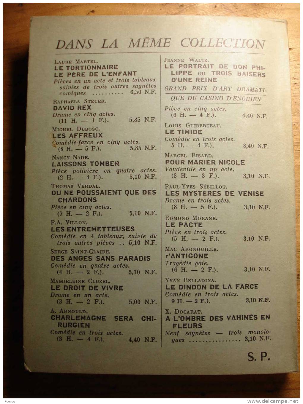 LOUIS JACOT - DON JUAN L´ ILLUMINE - Comédie - 1962 - LES EDITIONS DU SCORPION - LES FEUX DE LA RAMPE - Französische Autoren