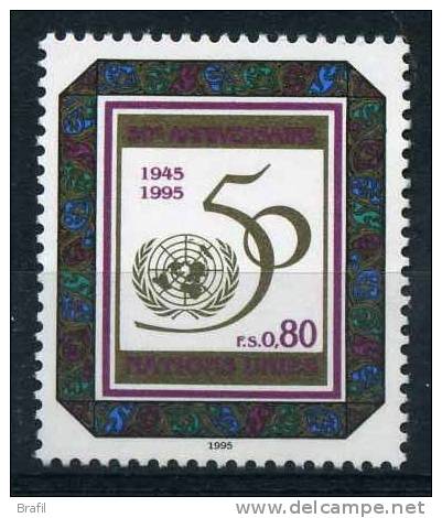 1995 Nazioni Unite Ginevra 50° Delle Nazioni Unite Francobollo Nuovo (**) - Ungebraucht