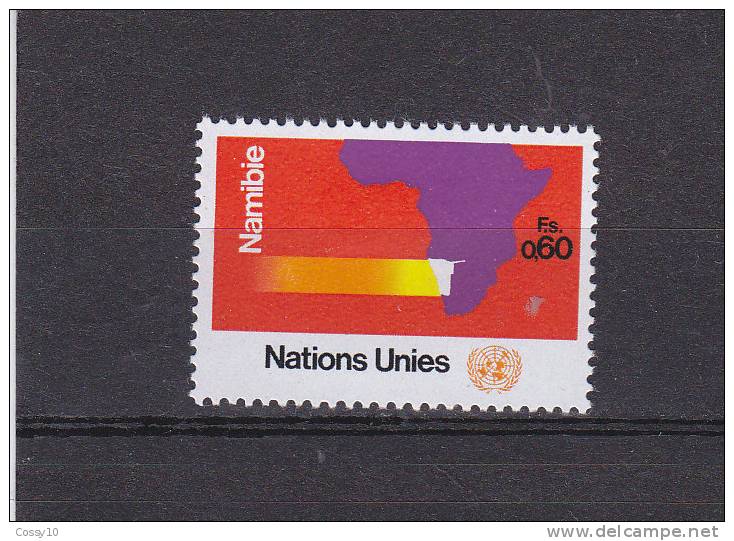 NATIONS  UNIES  GENEVE   1973   N° 34  NEUF*  ( Charnière )    Catalogue Zumstein - Neufs