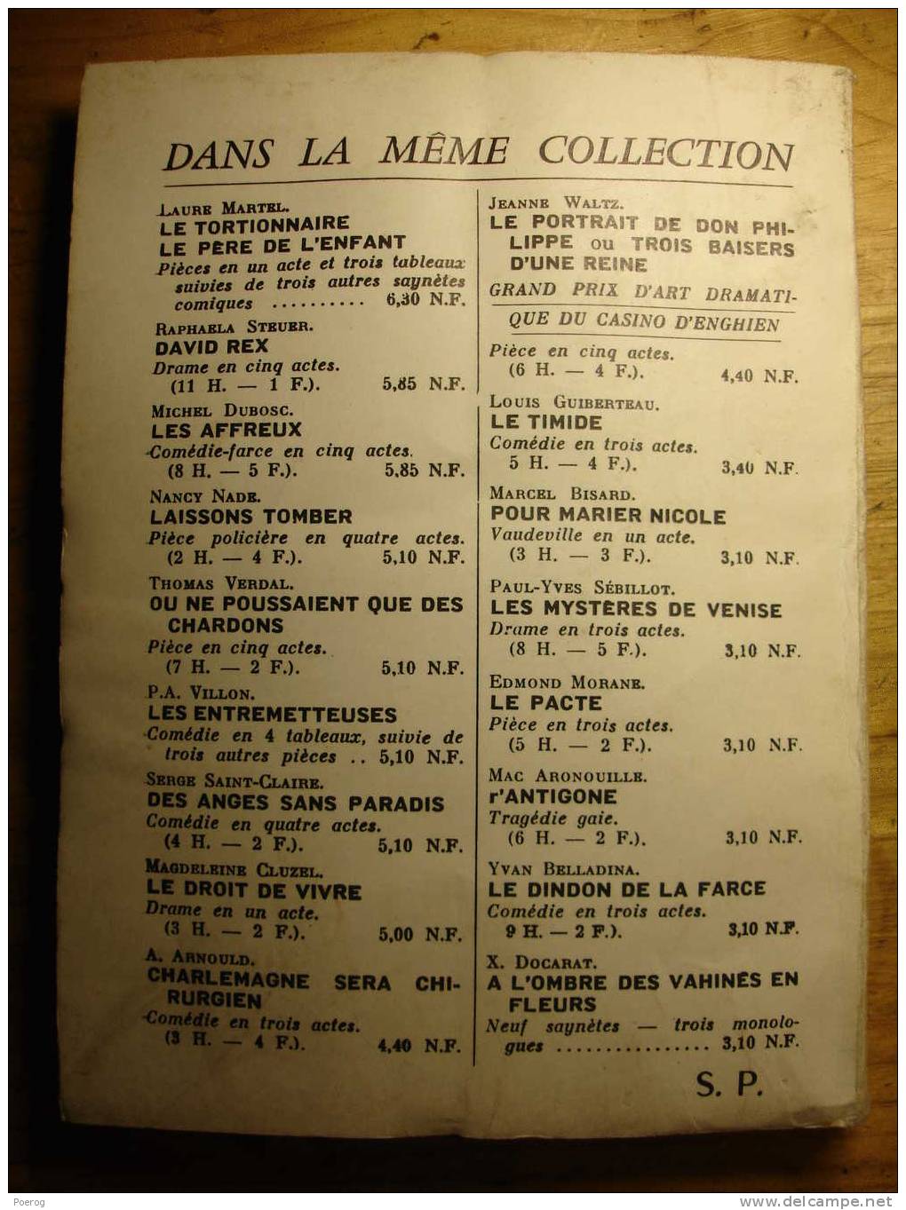 L' ETAT GABARIT Pièce De Théâtre Par AIMEE GEORGES - 1963 - LES EDITIONS DU SCORPION - LES FEUX DE LA RAMPE - Französische Autoren