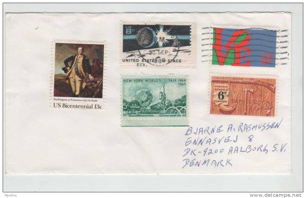 USA Cover Sent To DENMARK 23-9-1987 - Storia Postale