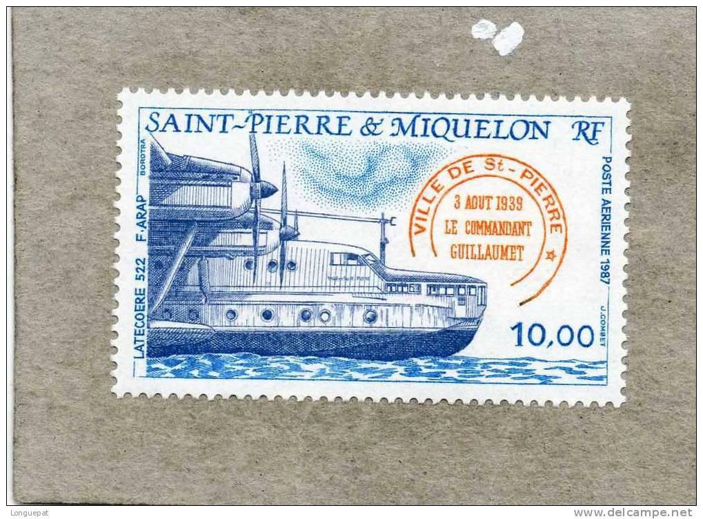 SAINT-PIERRE Et MIQUELON : Latécoére 522  (hydravion), En Service En 1939- Avion "Ville De St Pierre" - Nuevos