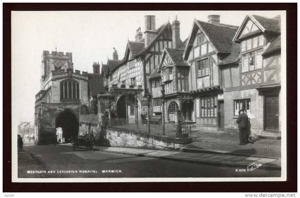 Cpa Carte Photo Angleterre Warwick Westgate And Leycester Hospital   GP20 - Warwick