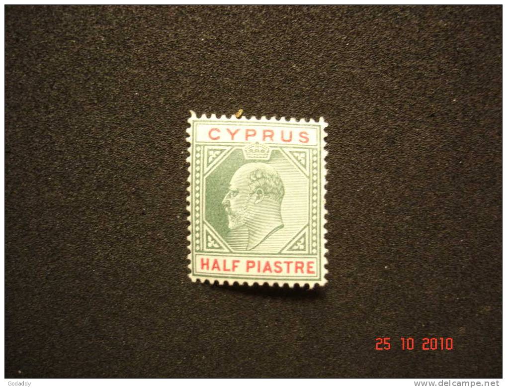 Cyprus 1903 K. Edward VII 1/2 Pi  MH - Cyprus (...-1960)