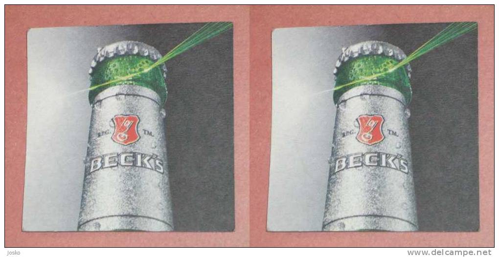 BECK`S Beer Coaster ( Germany ) Beercoaster Bière Bier Cerveza Birra Cerveja Mat Mats Sous-bock Posavasos Coasters - Beer Mats