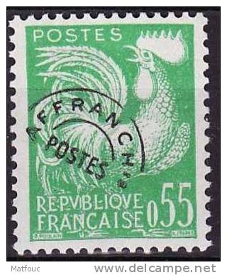 Préo ** Yvert 122 / Michel 1305 / Scott 955 - Côté 30 € - Coq Gaulois - 1953-1960