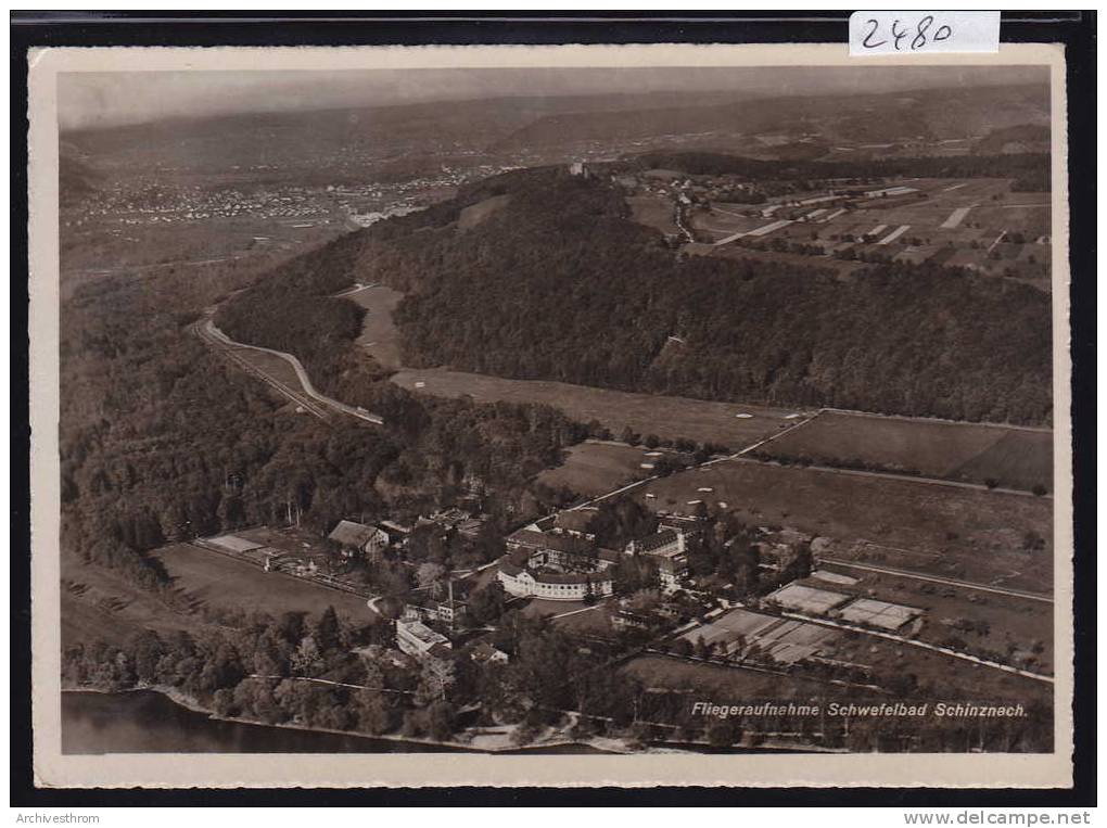 Schwefelbad Schinznach ; Fliergeraufnahme ; 1944 ; Gr Format (2480) - Schinznach 