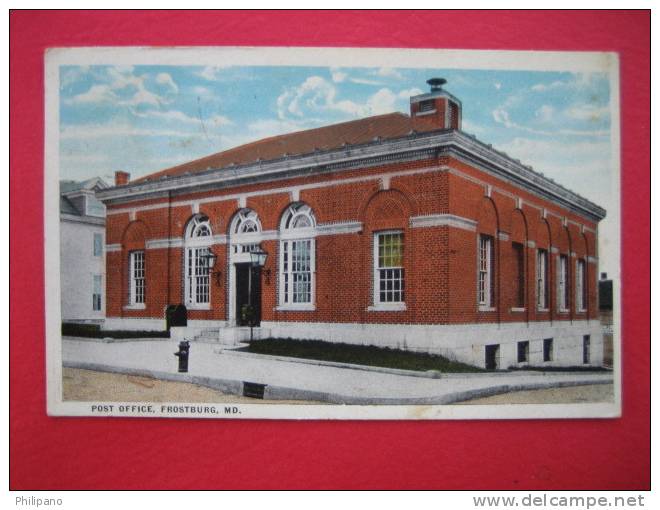 Frostburg Md  Post Office  1922 Cancel - Sonstige & Ohne Zuordnung