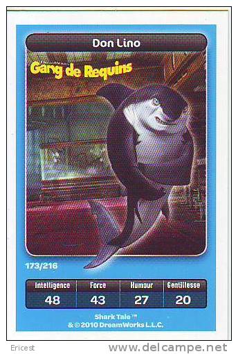 CARTE CARREFOUR DREAMWORKS GANG DE REQUINS DON LINO 173/216 BON ETAT - Autres & Non Classés