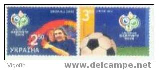 UA 2006 FIFA WORLD CUP GERMANY, UKRAINA 2v, MNH - 2006 – Germany