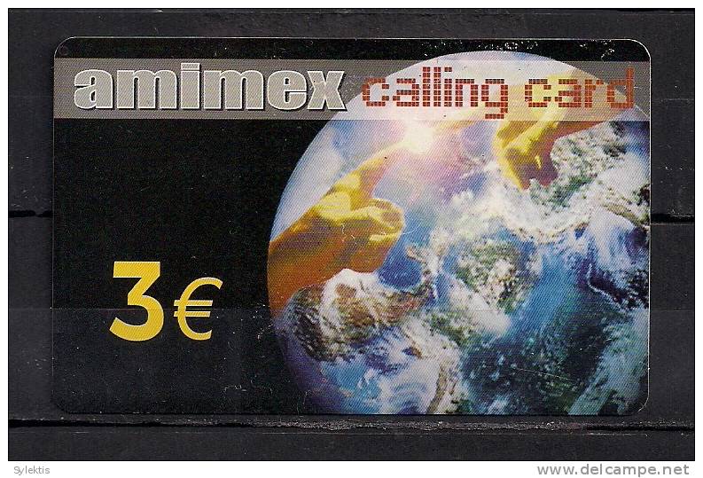 AMIMEX   USED D0721 CALLING CARD  € 3 - Otros – Europa