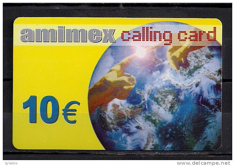 AMIMEX   USED D0751 CALLING CARD  € 10 - Autres - Europe