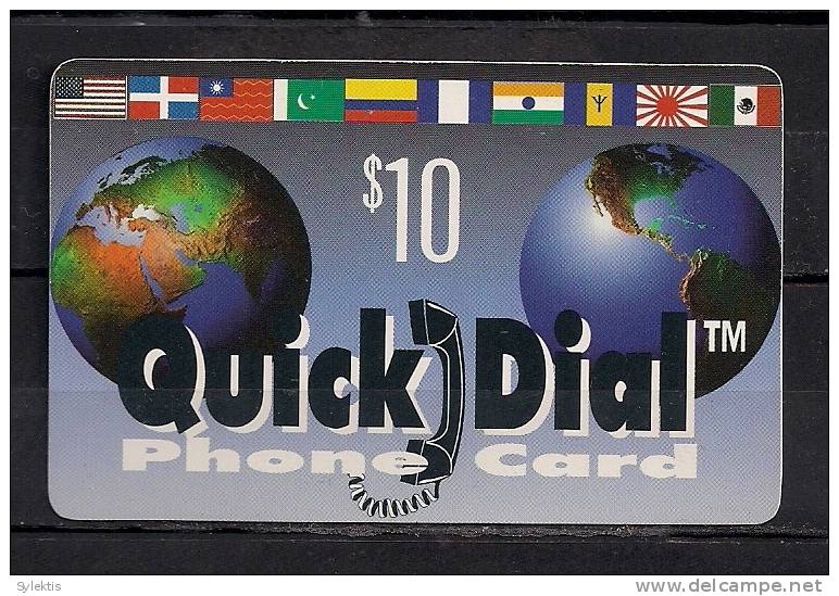 QUICK DIAL   USED D0769 PHONE CARD  $10 - Sonstige - Amerika