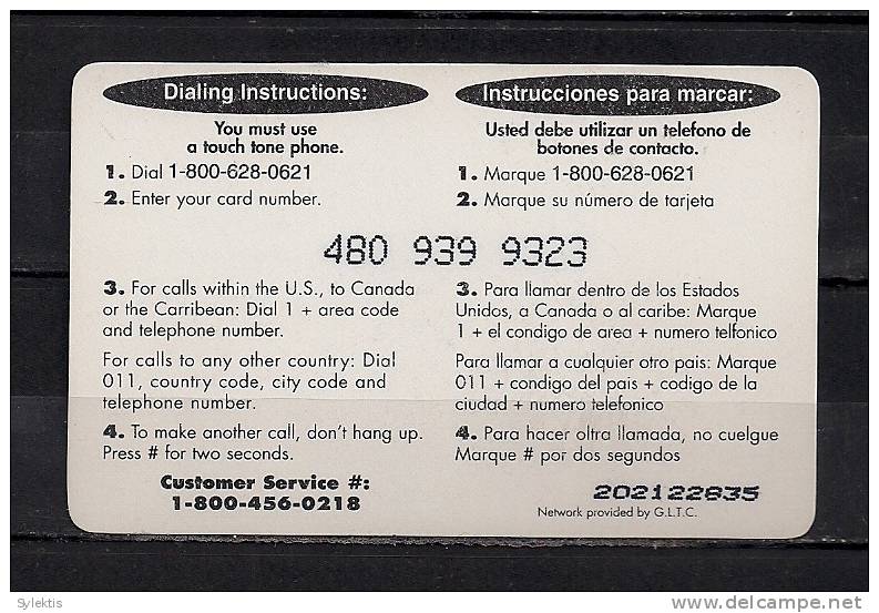 QUICK DIAL   USED D0769 PHONE CARD  $10 - Autres - Amérique