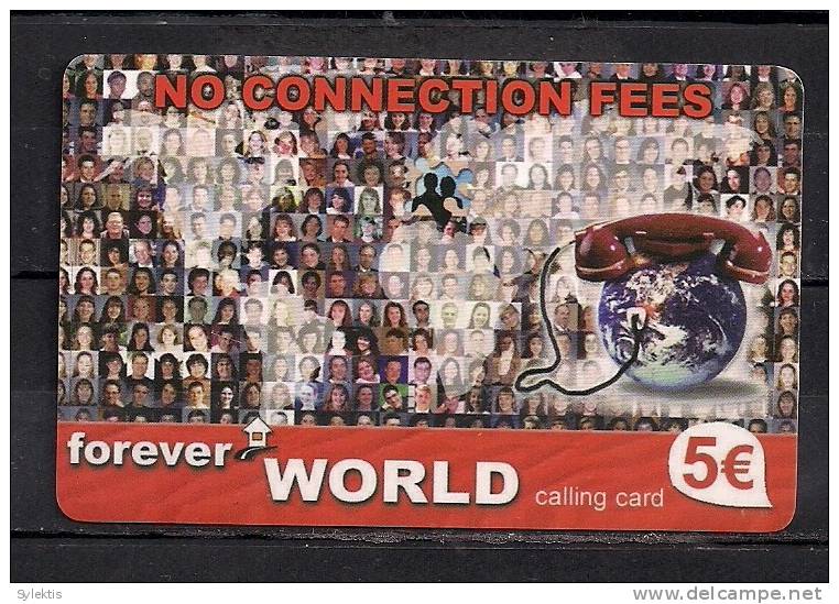 FOREVER WORLD  USED  D0801 CALLING CARD € 5 - Otros – Europa