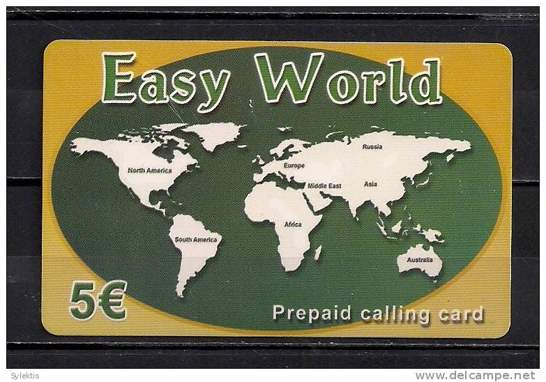 EASY WORLD  USED  D0837 PREPAID CALLING CARD € 5 - Autres - Europe