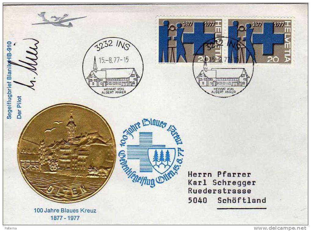 Carta,INS 1977  (Suiza) , Cover, Letter - Briefe U. Dokumente