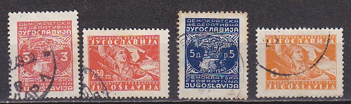PGL - YUGOSLAVIE Yv N°478/81 - Used Stamps
