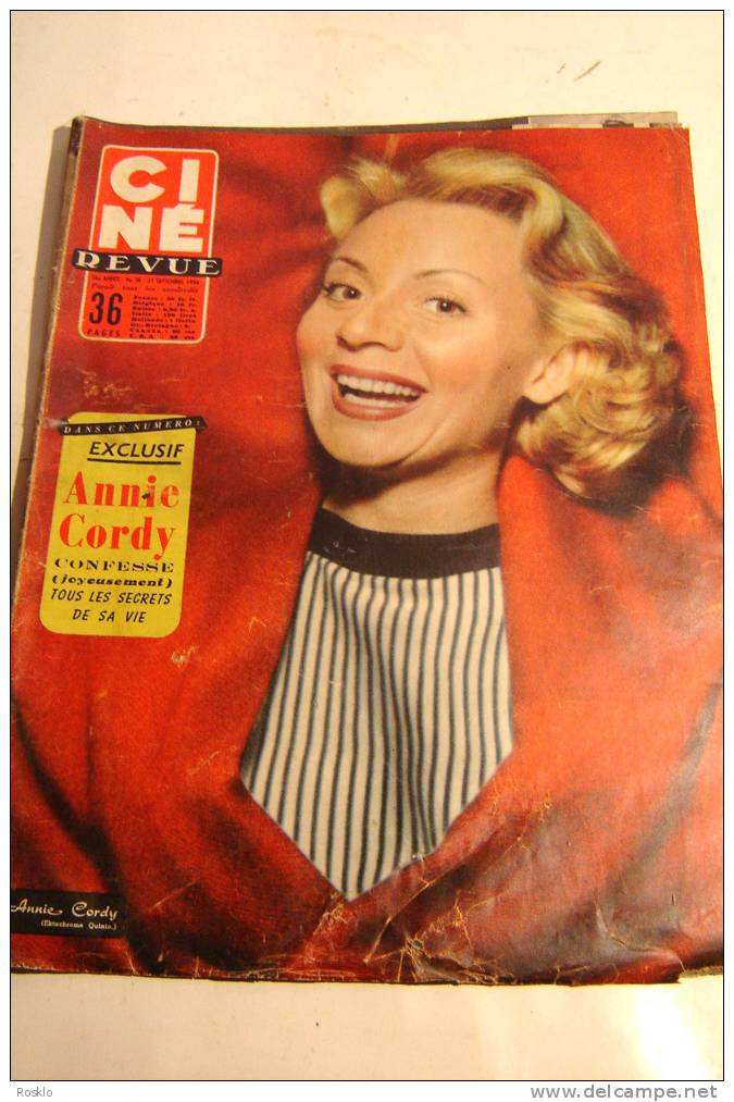 REVUE / CINE TELEREVUE  / N° 38 DE 1956 ANNIE CORDY + JAMES DEAN  /  BEL ETAT - Magazines