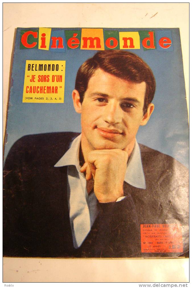 REVUE / CINEMONDE / 1960 N° 1341 BELMONDO LE CAUCHEMAR ??  /  TRES BEL ETAT - Zeitschriften