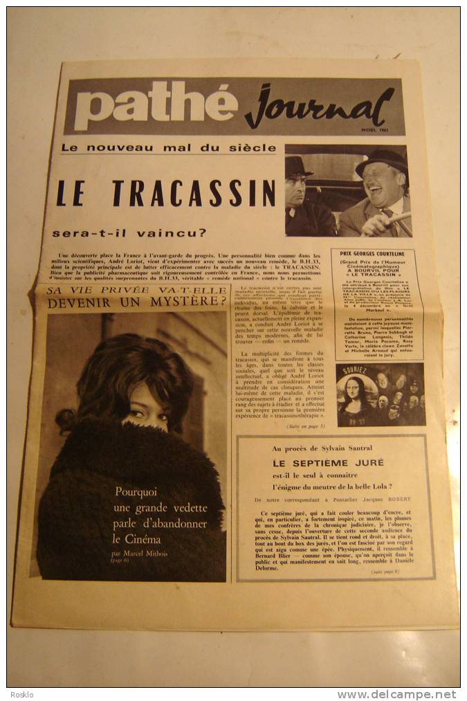 JOURNAL / PATHE JOURNAL DE DECEMBRE 1961  /     BEL ETAT - Bioscoopreclame