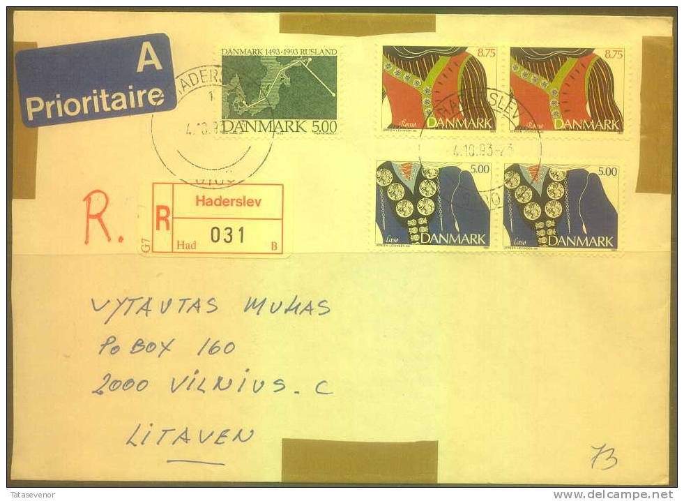 Denmark 002 Cover Postal History Air Mail - Cartes-maximum (CM)