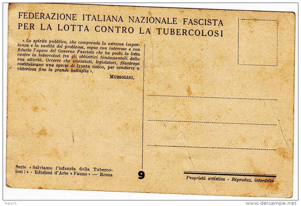 Federazione Italiana Nazionale Fascista Per La Lotta Contro La Tubercolosi - Political Parties & Elections