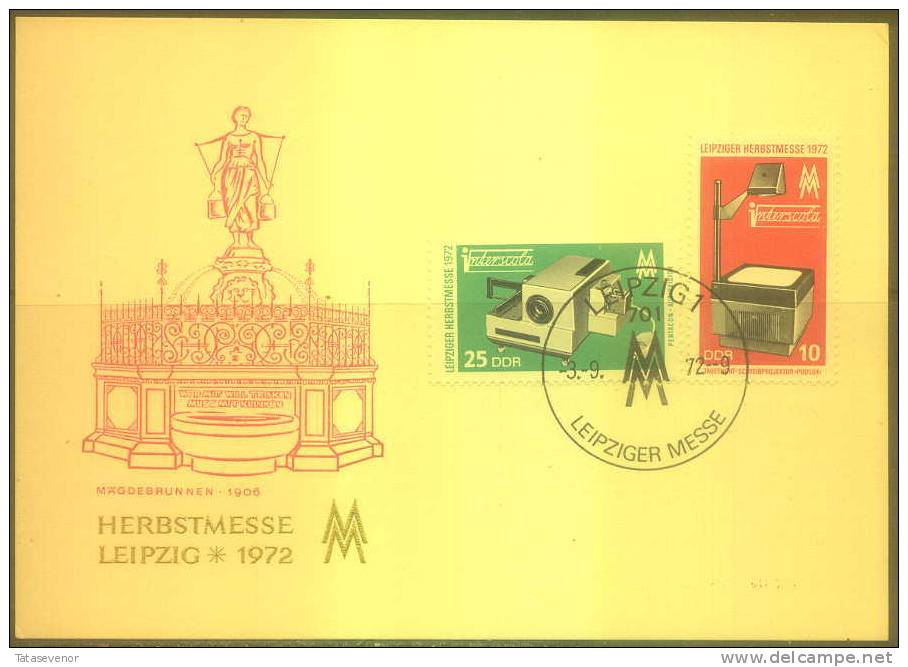 GERMANY DDR 019 Post Card Exhibition LEIPZIG - Sonstige & Ohne Zuordnung