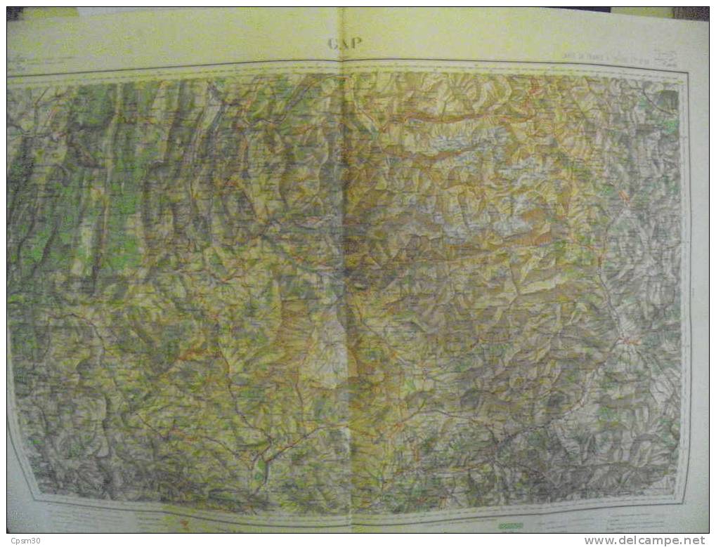 CARTE GEOGRAPHIQUE 04 BASSES ALPES - GAP Type 1922 Couleurs - Mapas Topográficas