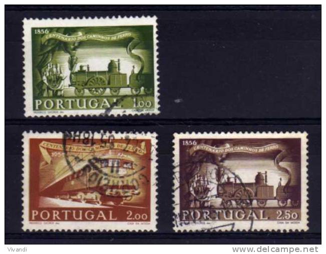Portugal - 1956 - Centenary Of Portugese Railways (Part Set) - Used - Oblitérés