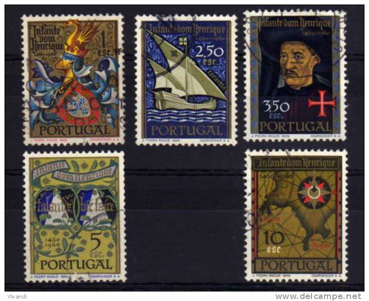 Portugal - 1960 - 5th Centenary Of Death Of Prince Henry The Navigator (Part Set) - Used - Usado