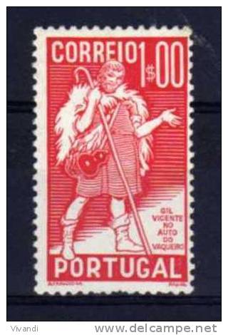 Portugal - 1937 - 1 Escudo 400th Death Anniversary Of Gil Vicente - MH - Unused Stamps