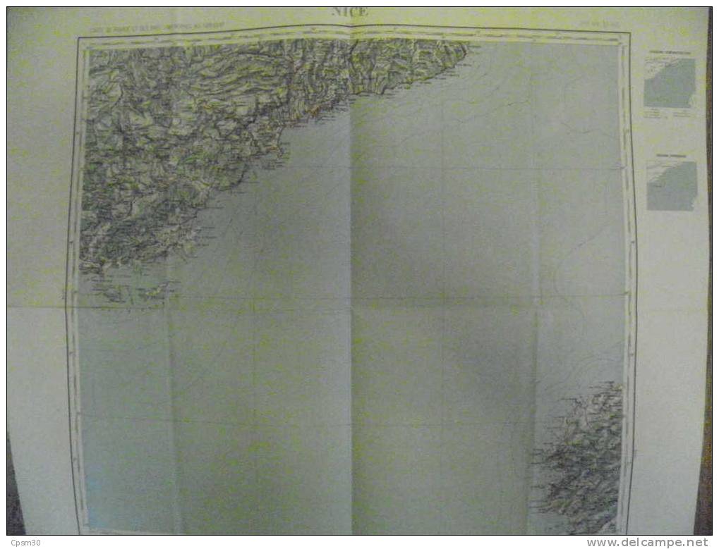 CARTE GEOGRAPHIQUE 06 ALPES Maritimes - NICE Type 1889 Noir Et Blanc N° 225 PLUS Une Carte 1942 - Topographische Karten