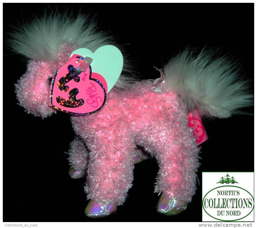 Pinkys Frilly Horse TY Beanies Babies - Plush - Figurine - Keychain - Porte-clés - Cheval - Otros & Sin Clasificación