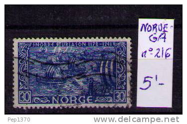 NORUEGA 1941 - SELLO YVERT Nº 216  USADO - Gebraucht