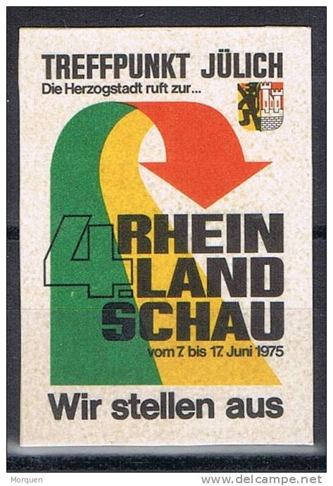 Viñeta 1975. Exposicion RHEINLAND SCHAU - R- Und V-Zettel