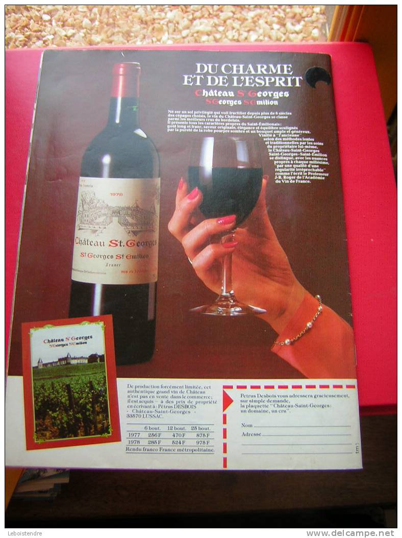 REVUE : LA TABLE & MA CUISINE-OCTOBRE 1981 -N° 43-DES PÂTES QUI EPATENT - Cooking & Wines