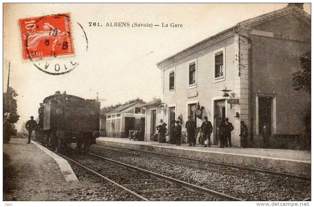 CPA - 73 - ALBENS - La Gare - 681 - Albens