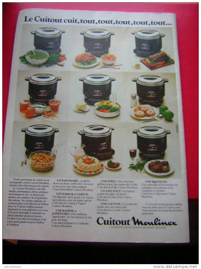 REVUE : LA TABLE & MA CUISINE-OCTOBRE 1982 -N° 46- - Cuisine & Vins
