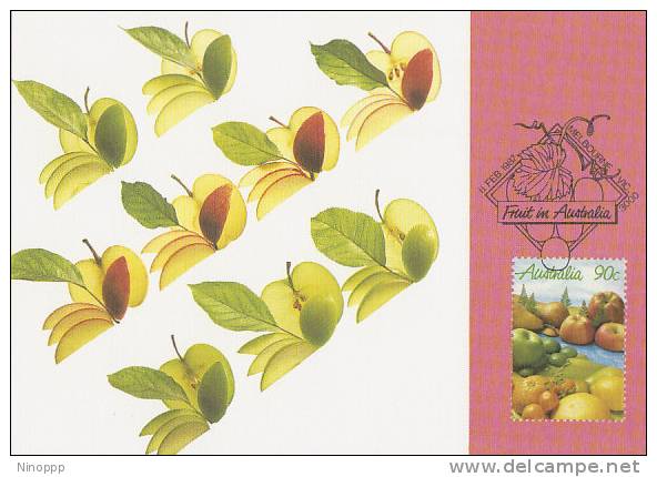 Australia-1987 Fruits.citrus Fruits,apples And Pear   Maximum Card - Maximum Cards