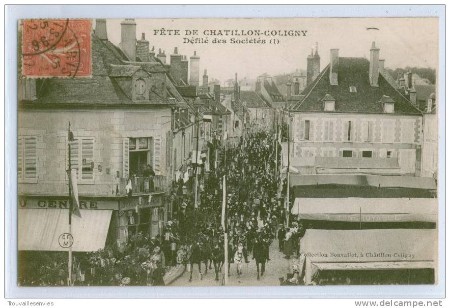 FETE DE CHATILLON-COLIGNY - DEFILE DES SOCIETES ( 1 ) - Chatillon Coligny