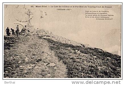 42 MONT PILAT - Cret De L Oeillon Et Pavillon Du TCF - Mont Pilat