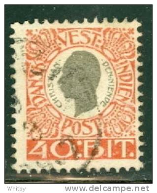 Danish West Indies 1905 40b King Christian Issue #35 - Dänisch-Westindien